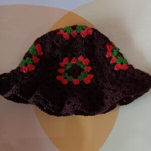 Handmade Crochet Bucket Hat.